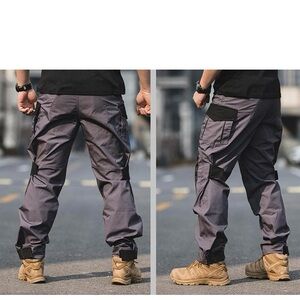 5.11 Tactical Gray and Black Cargo Pants with Reinforced Knees